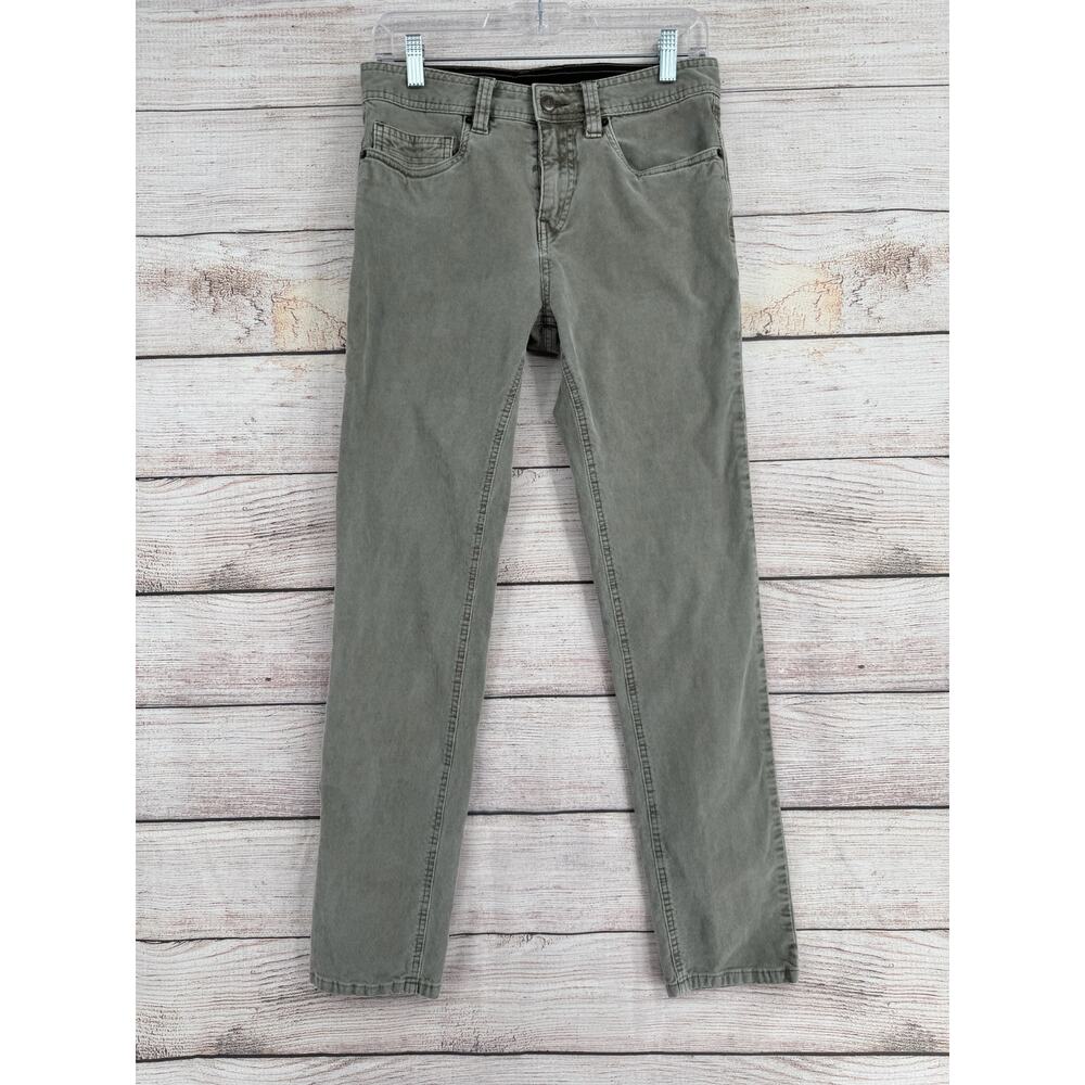 prAna Sustainer Corduroy Pants Mens 28x30 Light Green Slim Fit